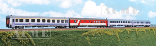 ACME 55382 - H0 - 4-tlg. Set Personenwagen EuroCity, PKP, Ep. V-VI